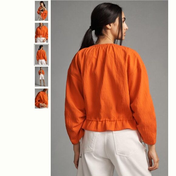 Anthropologie Maeve Beach Parachute Bomber Jacket - Picture 3 of 5